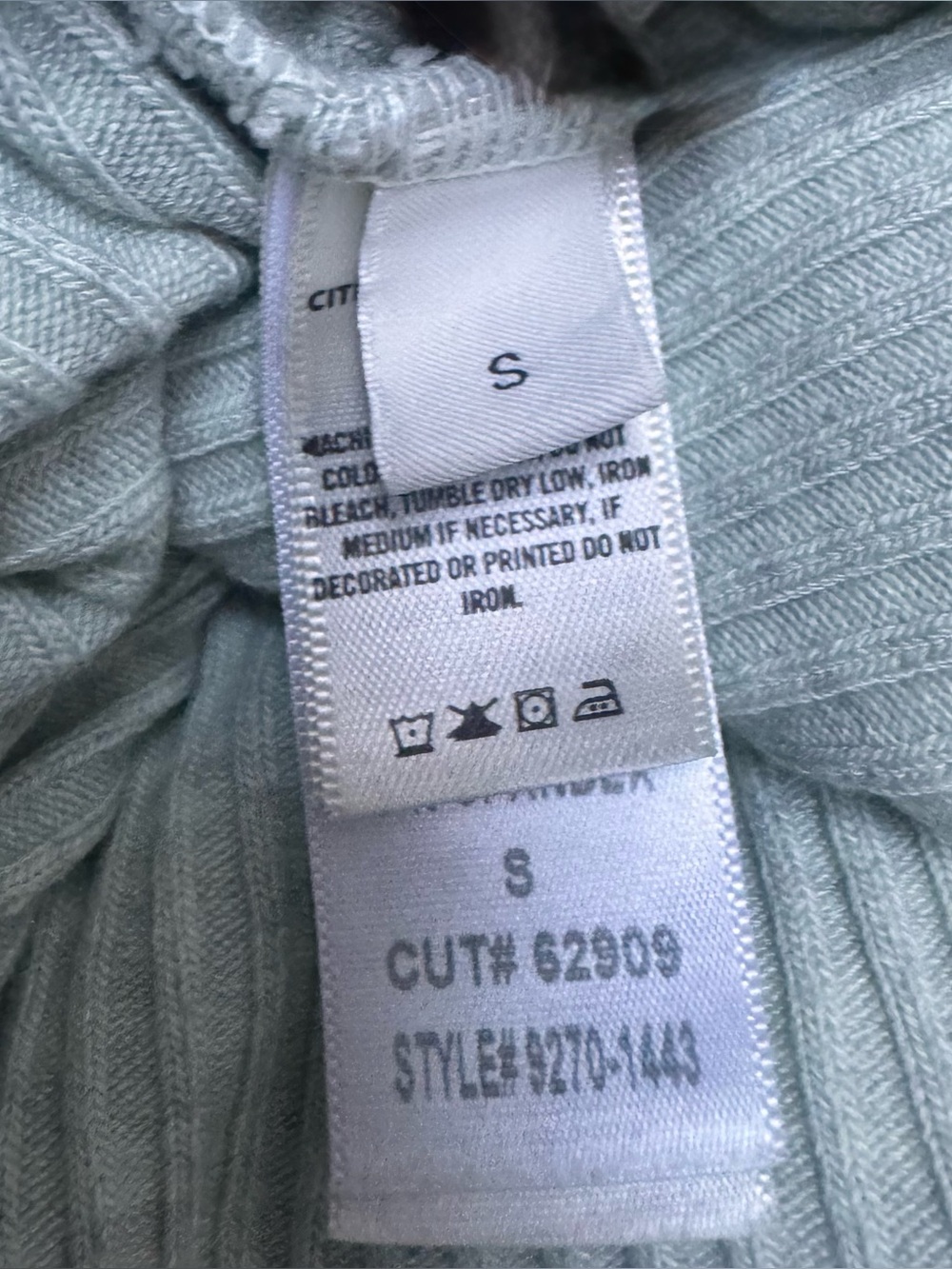 NWT - Citizens of Humanity Celeste Henley stretch rib top - cut out back - Picture 7 of 16